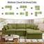 Ensemble de salon modulaire en forme de L avec repose-pieds Comfy Boneless-497760447