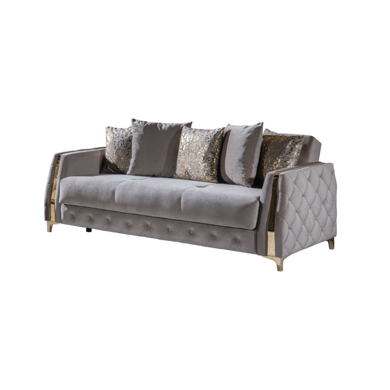 Canapé-lit en bois taupe Lust, Taupe