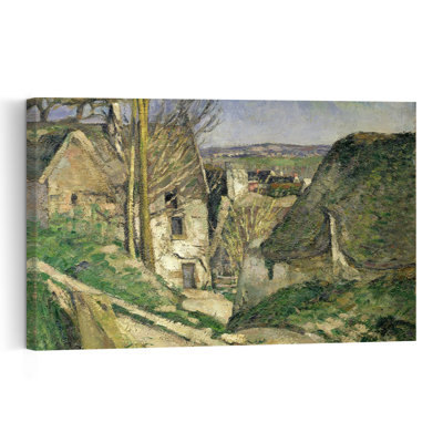 La Maison du Pendu, Auvers-sur-Oise, 1873. Estampe d'art mural contemporaine abstraite impressionniste représentant un arbre d'automne.