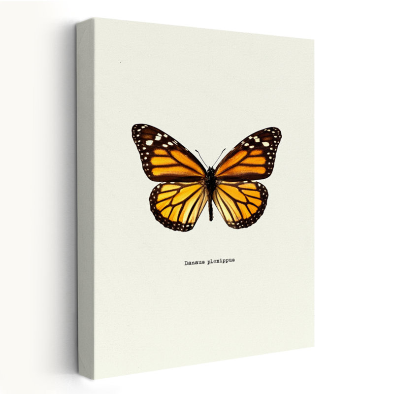 Papillon jaune - Art avec papillons, H 24 po x l 16 po