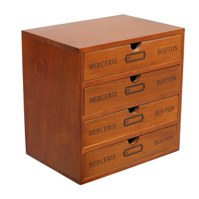 Adeliya Wood Desk Organiser