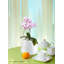Pot à fleurs en céramique blanche vieillie Latitude Run® Arlo