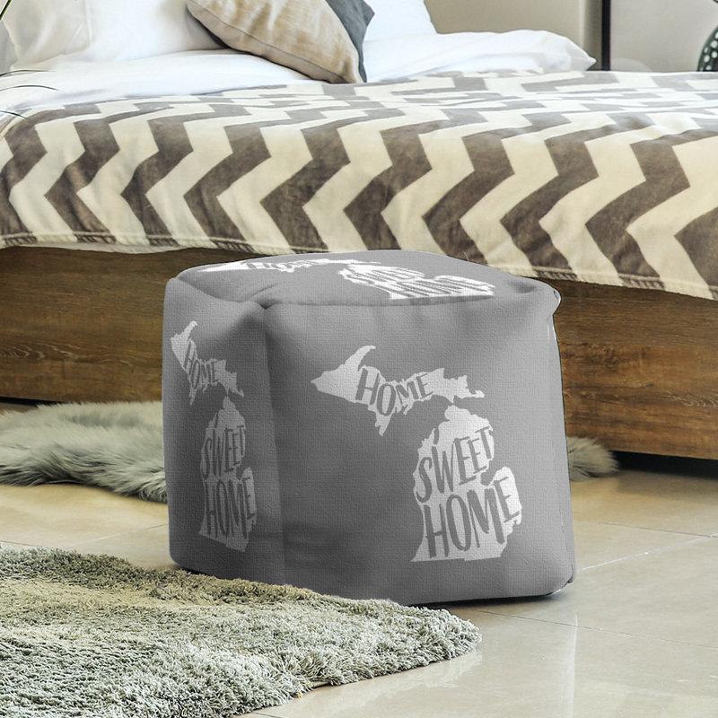 Repose-pieds à cubes the home michigan, Gris