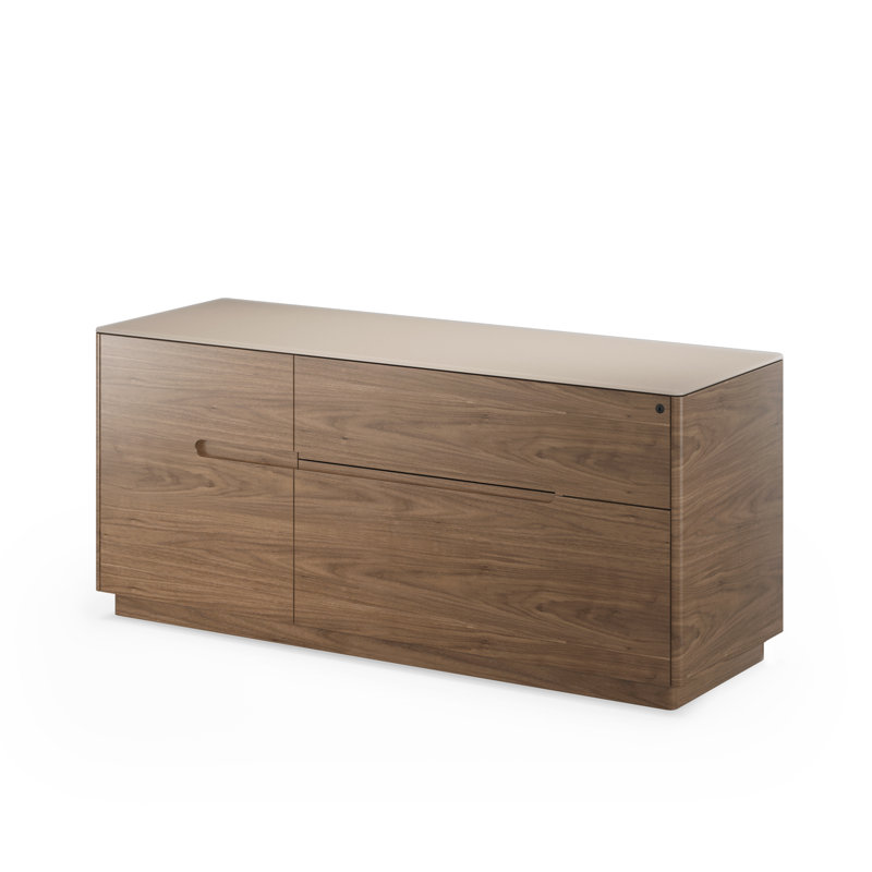 Luma 2 - Drawer File Cabinet, Walnut/Dune