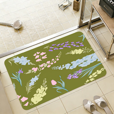 Thin Non Slip Bath Mats Machine Washable