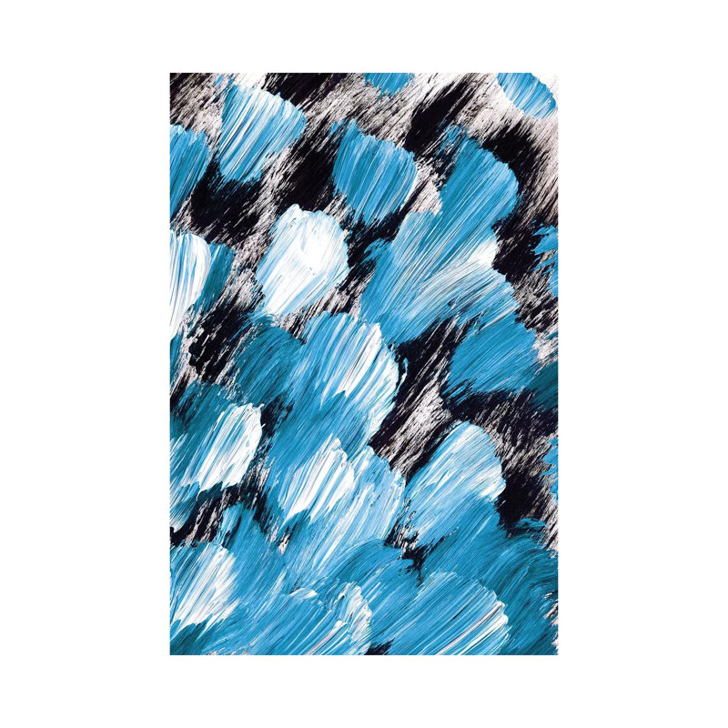 Panache, Blue by Julia Di Sano - Wrapped Canvas Print, 30.48cm H x 20.32cm W