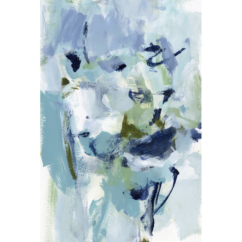 Azure Abstract II by Christina Long - Wrapped Canvas Painting, 76cm H x 51cm W