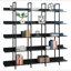 Bibliothèque à 5 niveaux avec bureau ouvert, étagère de style industriel rétro avec structure en métal, panneau de fibres à densité moyenne (ancien numéro de référence: WF286176AAB / N725P247766Z)-1013514367
