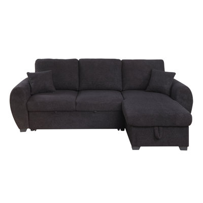 Canapé-lit modulaire réversible en molleton 95 po