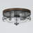Ifill Seeded Glass Flush Mount