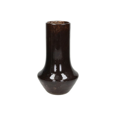 Vase en verre brun Alexes