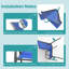 Chaises de patio empilables, tissu Textilène durable avec accoudoirs, cadre en métal robuste, chaises de salle à manger d'extérieur ergonomiques à séchage rapide pour la cour arrière et le bord de la piscine (bleu marine, 4 pièces)-109080136-126637970