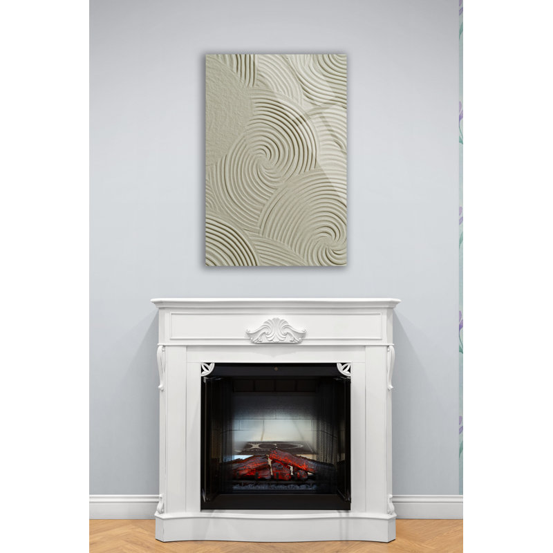 Impression sur toile Zen Garden Sand Swirls, 17,5 po x 11,5 po