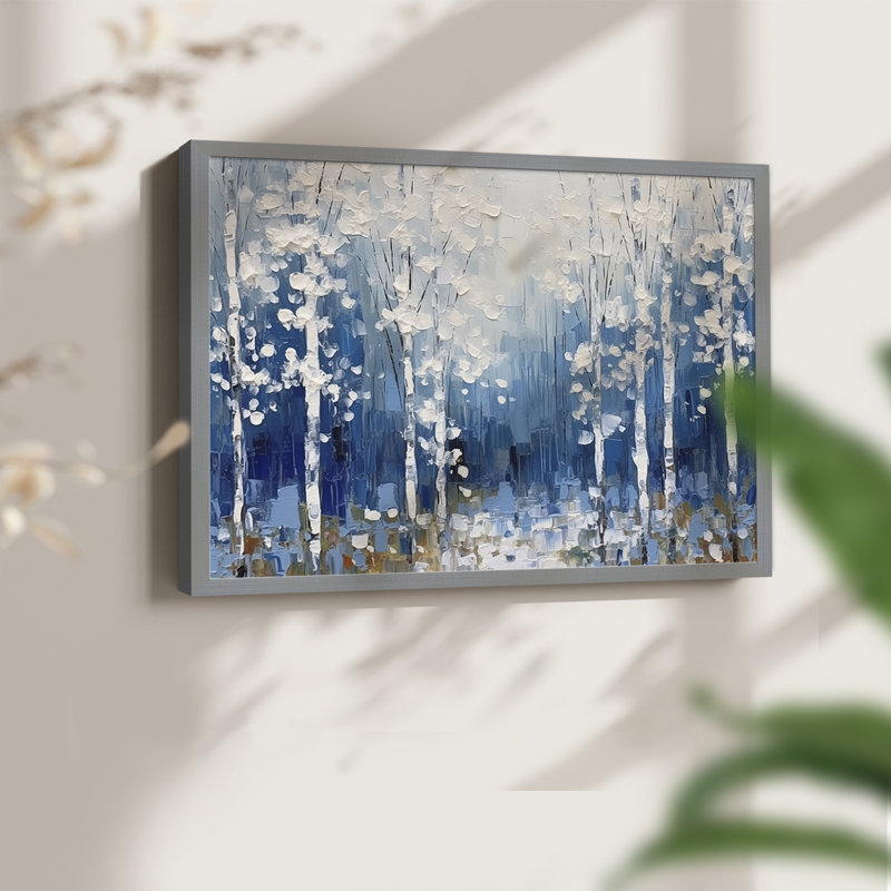 Abstract Series-CLIV -Framed Print - Restickable, Grey, 22" H x 28" W