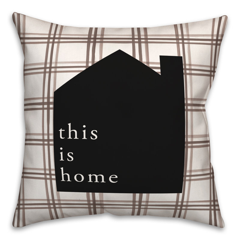 Plaid Outdoor Reversible Throw Pillow