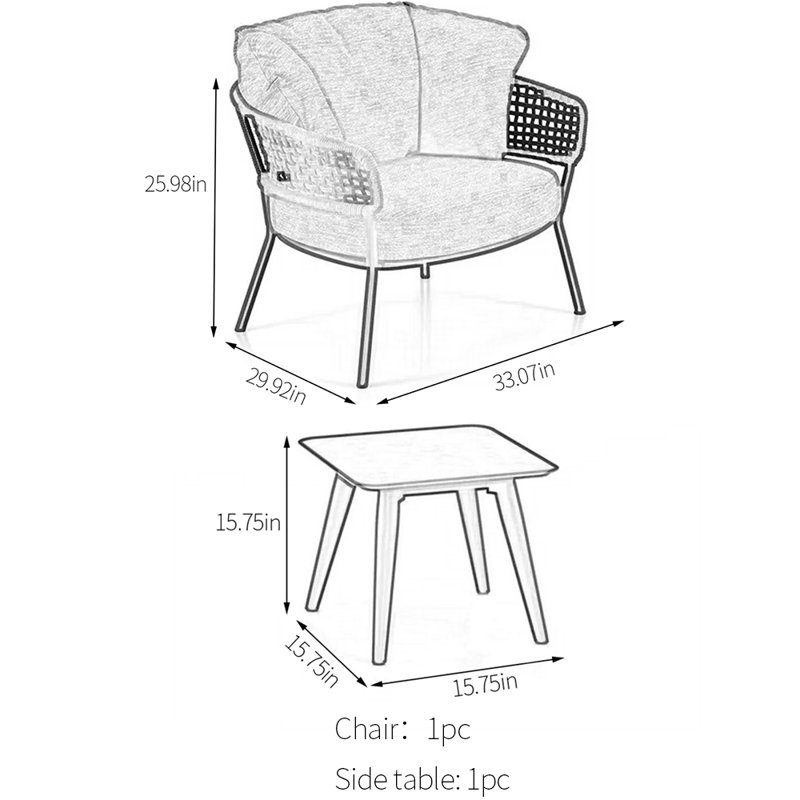 Canapé de patio extérieur