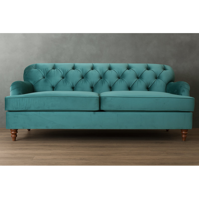 Richers Charles Of London Sofa, 84", Penelope Golden, Black