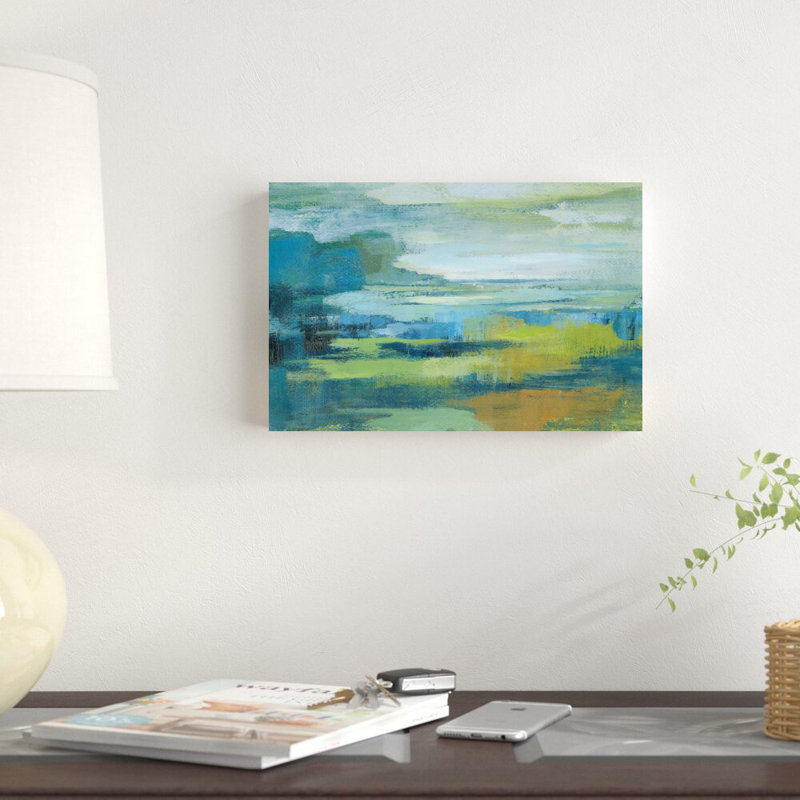 «Early Spring Lake» par Silvia Vassileva, reproduction d'art sur toile tendue, H 8 po x l 12 po