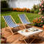 Chaise longue pliante Populus
