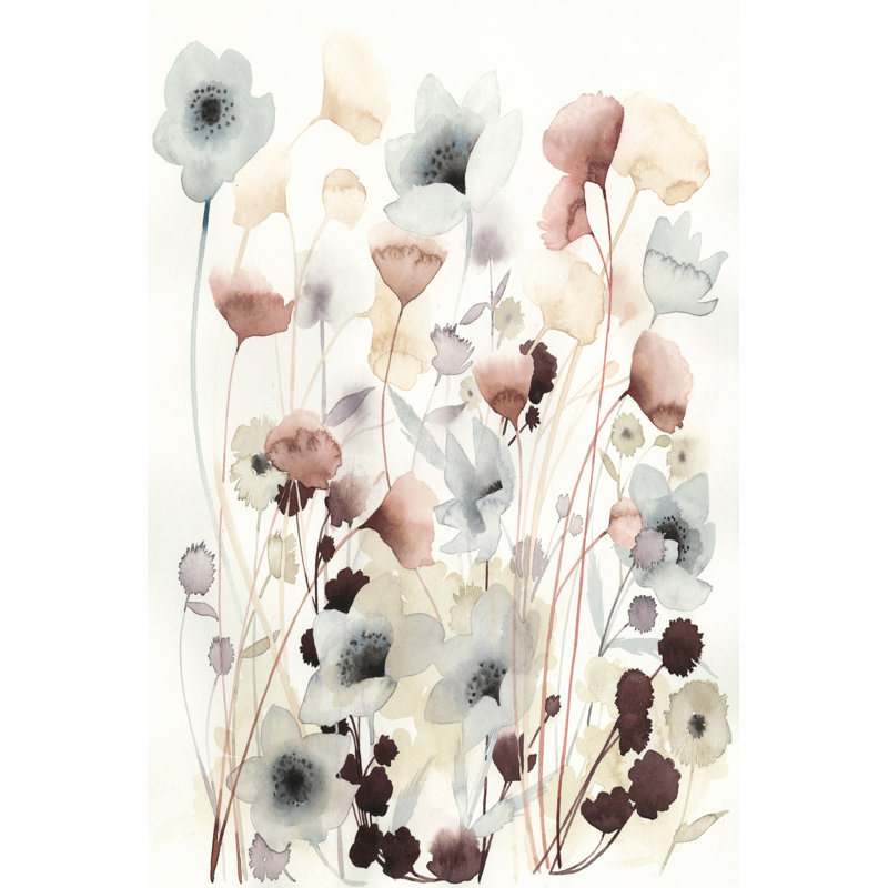 «NC Bespoken Blossoms I» par Grace Popp, reproduction d'art sur toile tendue, H 30 po x l 20 po