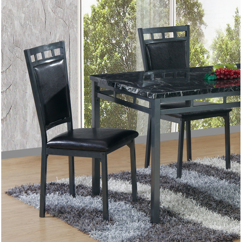 Mcclaran 18'' H Faux Leather Upholstered Side Chair
