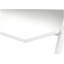 Bureau d'ordinateur, bureau personnel, ordinateur portable, tablettes de rangement, l 48 po, travail, stratifié blanc, métal blanc, contemporain, moderne-995606175