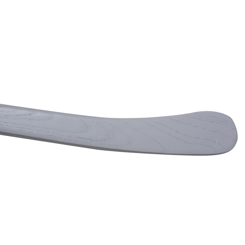 Cintre concave en bois pour veston / manteau, Blanc délavé peu brillant