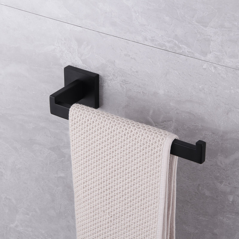 4- Piece Bathroom Hardware Set, Black
