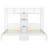 Triple Twin Bunk Bed With Storage Staircase & Drawer-203741792