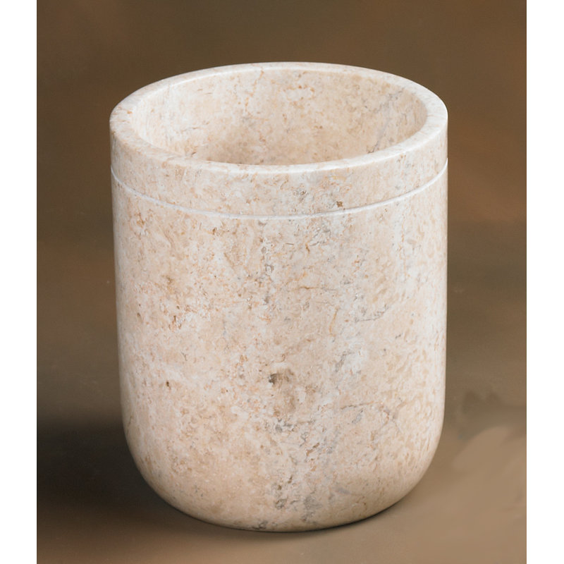 Stone Open Waste Basket - 0.5 Gallons