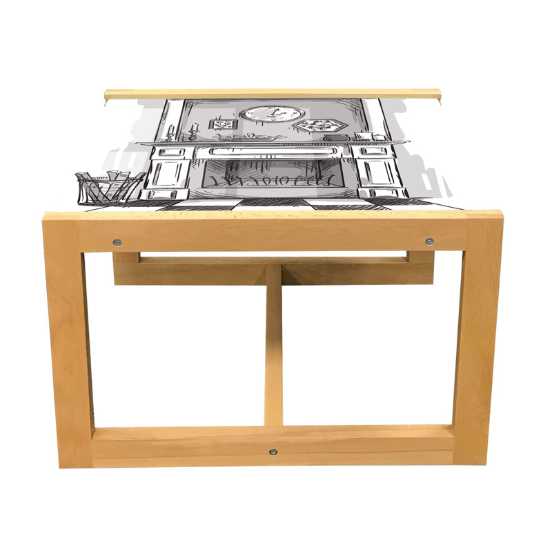 Jaeli Sled Coffee Table, 62cm H x 46cm W x 40cm D