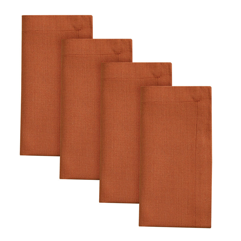  Chadwick Terracotta Napkin Set of 4, Orange