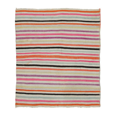 Vintage One-of-a-Kind 4'8" X 5'4" Area Rug
