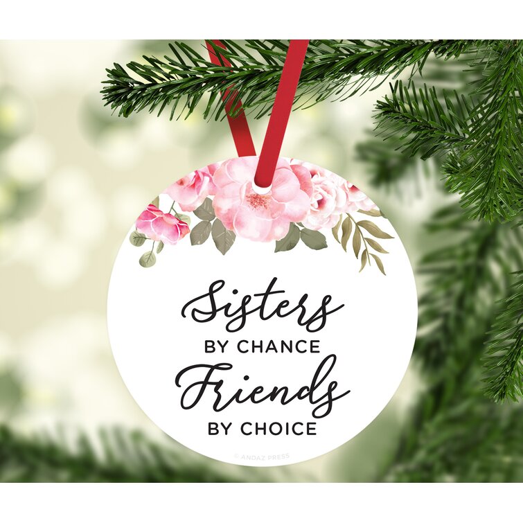 Metal Friendship Gift Neighbors by Chance Friends by Choice Ball Ornament The Holiday Aisle