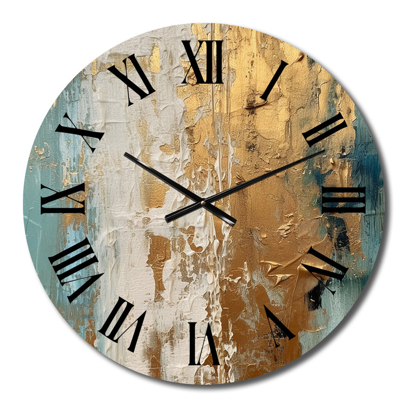 Horloge murale dorée, Moyenne