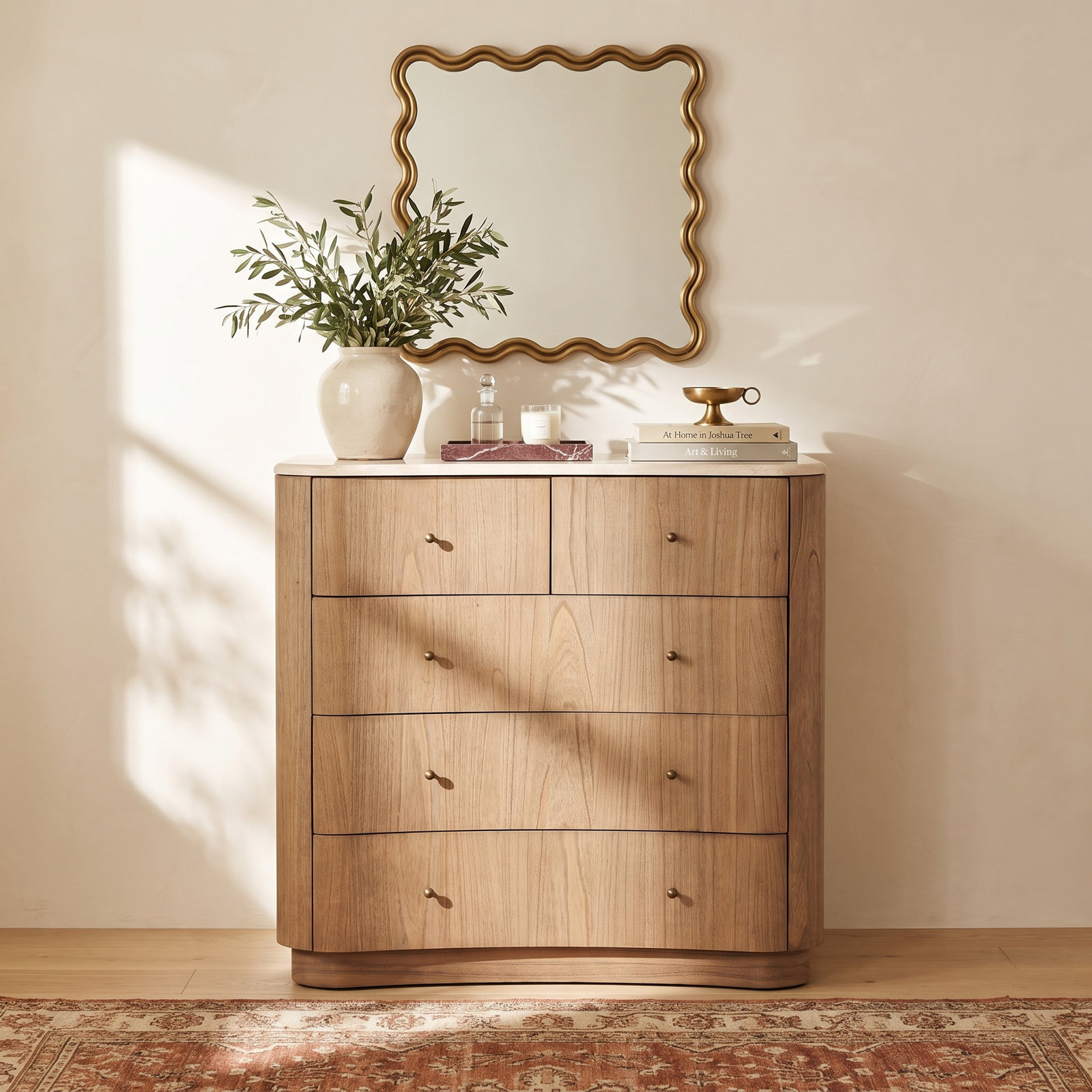 39" Aluminum Dresser, Sandy Mindi