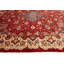 Tapis oriental semi-antique rouge traditionnel 10 x 13