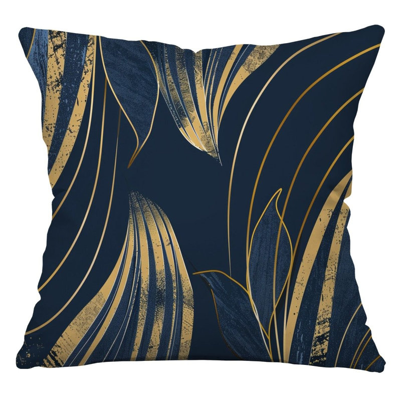 Coussin décoratif réversible en mélange de coton Botanical Cool, H 18 po x l 18 po