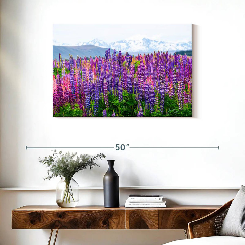 Fleurs de lupin lavande Alvord, H 24 po x l 36 po