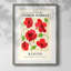 Imprimé floral rétro Cxxx - impression encadrée-406437198