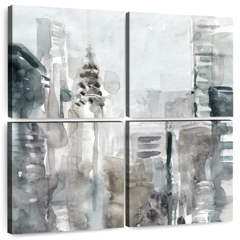 Sireci New York Streets Abstract, 18" H x 18" W
