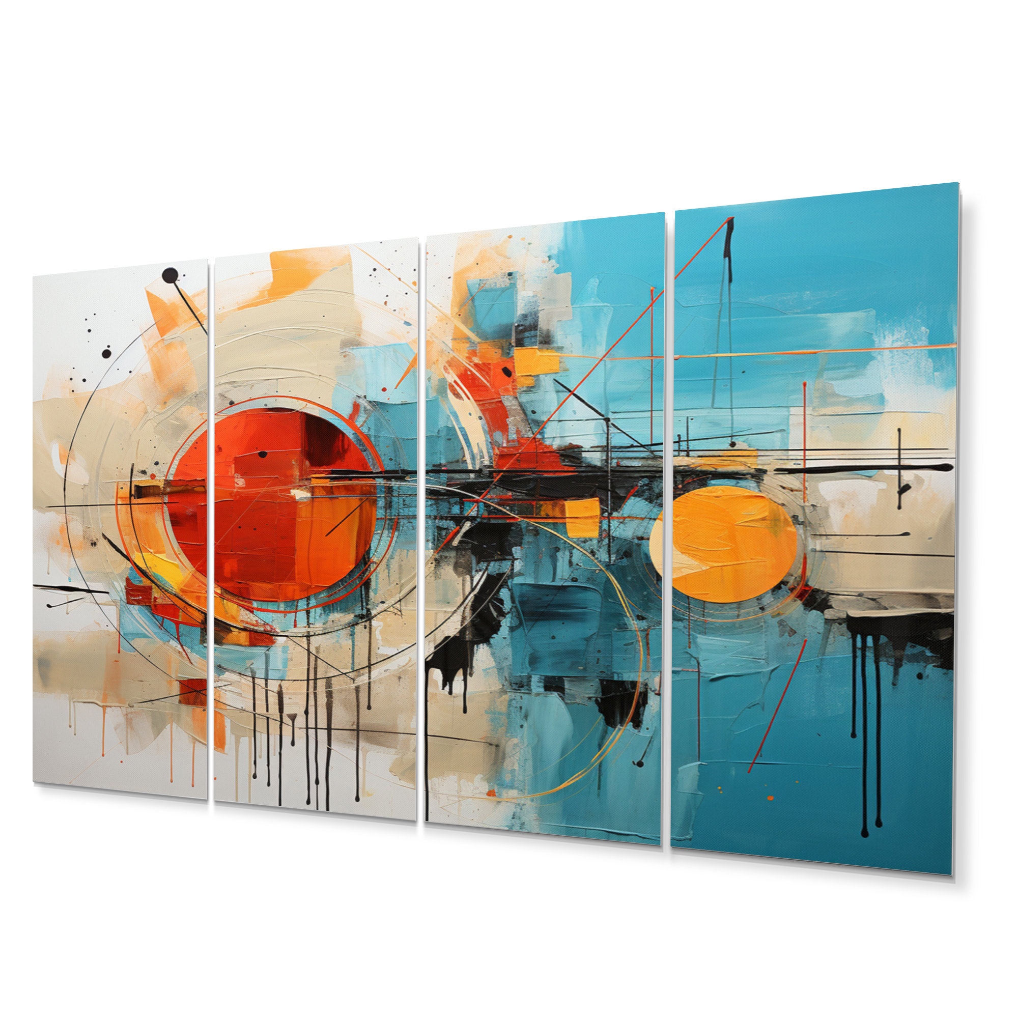 Ivy Bronx Abstract Chromatics III - Abstract Collages Metal Wall Decor ...