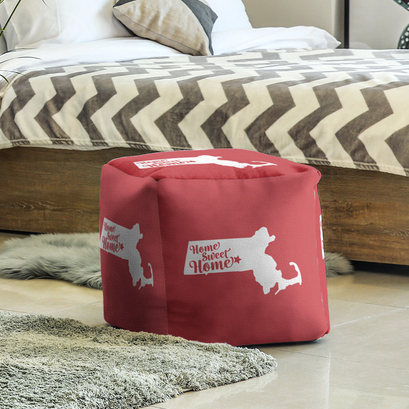 Repose-pieds à cubes worcester the home, Rouge