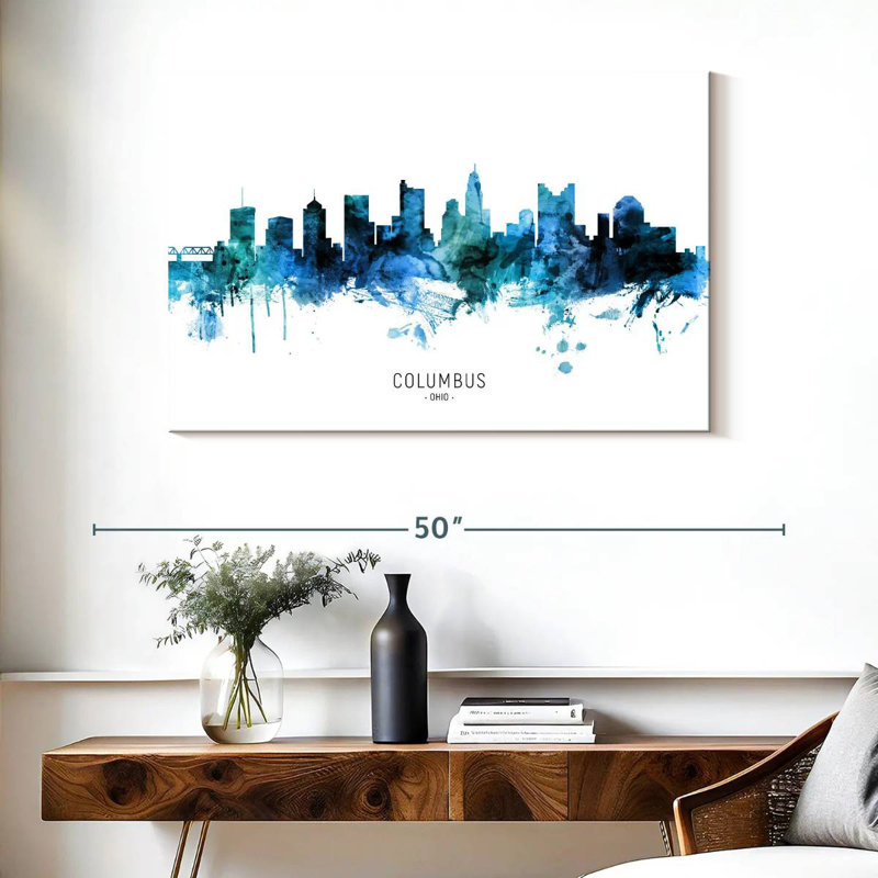 Rorry Columbus Ohio Skyline VII, 26" H x 39" W