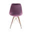 Chaise d'appoint rembourrée en velours Lougenia-1723725725