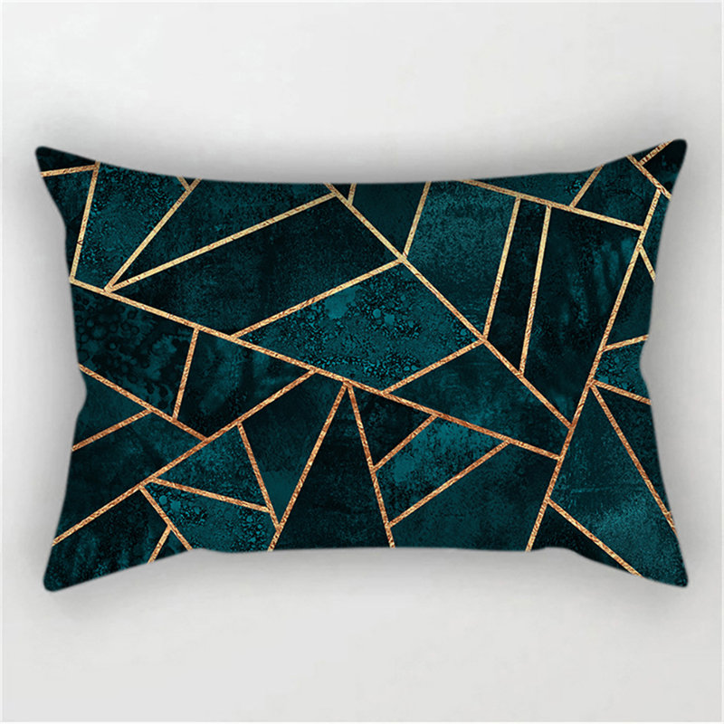  Ensemble de 2 housses de coussin décoratif seulement - Housses de coussin décoratif 12 po x 20 po, Bleu très foncé