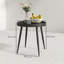 Outsunny 49.5 cm Round Garden Table Outdoor Garden Coffee Table Black