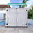 Decksplore 360 Gallons Resin Storage Cabinet With Floor And Double Doors-99884422