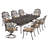 Alexaundrea 8 - Person Patio Dining Set with Rectangular Table , Cushions Included-1298883607