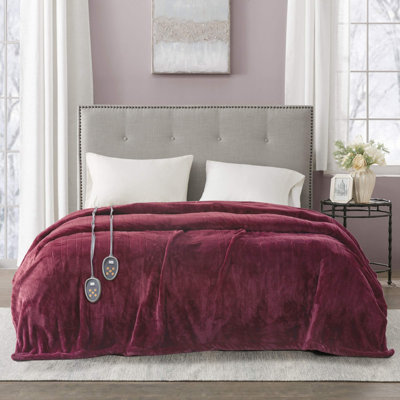 Couverture chauffante en peluche
